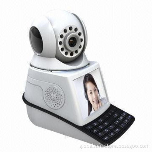 Wireless phone video call with camera alarm system